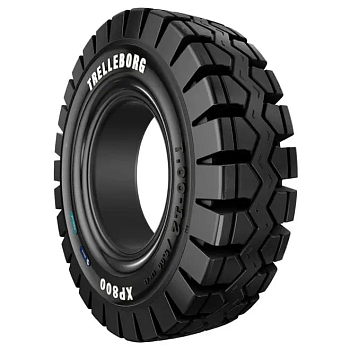 Шина цельнолитая 27x10-12 (250/75-12) XP800 Trelleborg (с буртом)