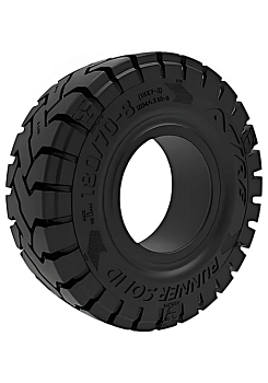 Шина цельнолитая 23x10-12 / 8.00G-12 RUNNERSOLID EASYFIT  ATIRE (с буртом)