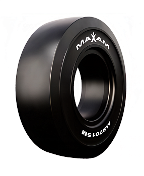 Шина цельнолитая 28x9-15 (8.15-15)/7.00 MS701+ SM Maxam (с буртом)