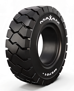 Шина цельнолитая 21x8-9 (200/75-9)/6.00E MS701+ TR Maxam (без бурта)