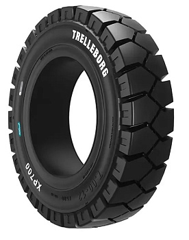 Шина цельнолитая 7.00-12 XP700 Trelleborg (с буртом)