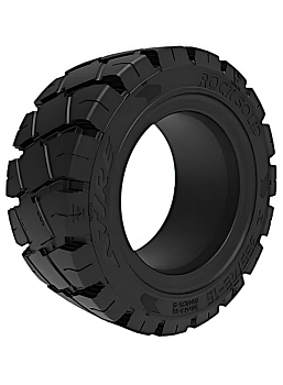 Шина цельнолитая 250-15 / 7.00-15 ROCKSOLID EASYFIT  ATIRE (с буртом)