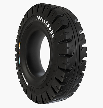 Шина цельнолитая 21x8-9 (200/75-9) XP1000 Trelleborg (с буртом)